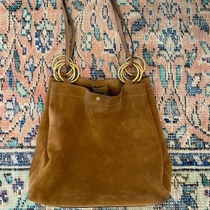 Tory Burch Suede Tote Bag